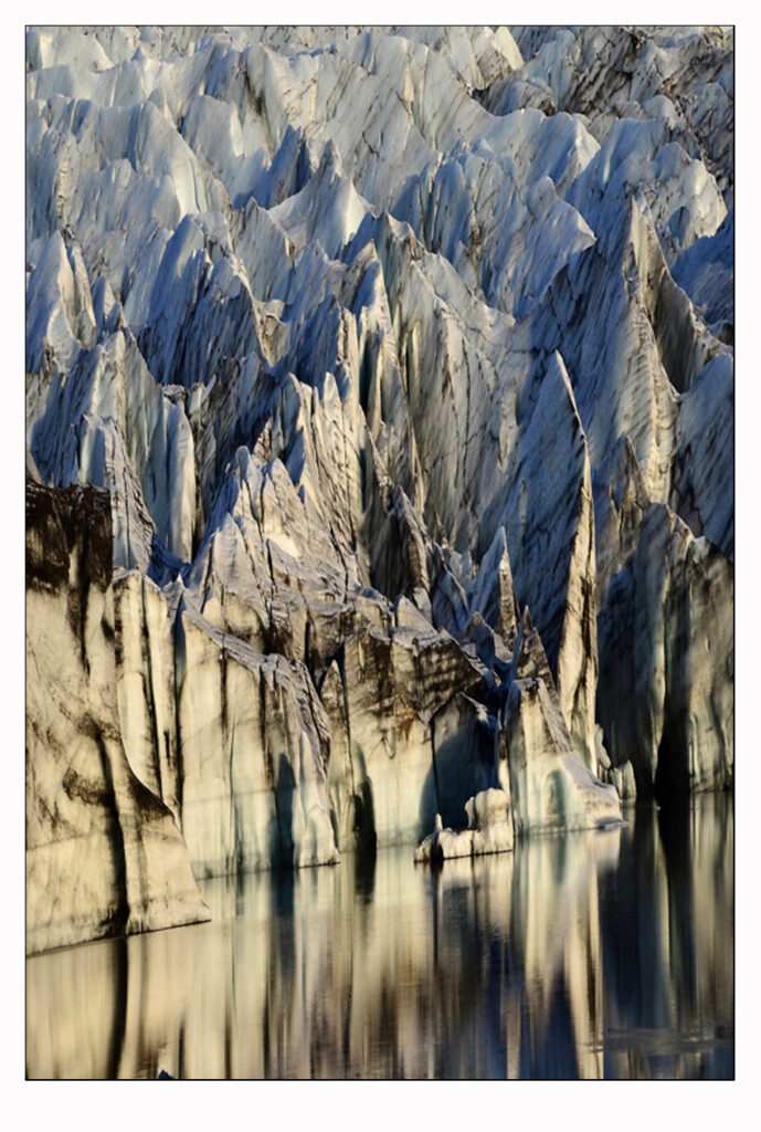 Gletscherkante des Vatnajökull im Skaftafell-Nationalpark